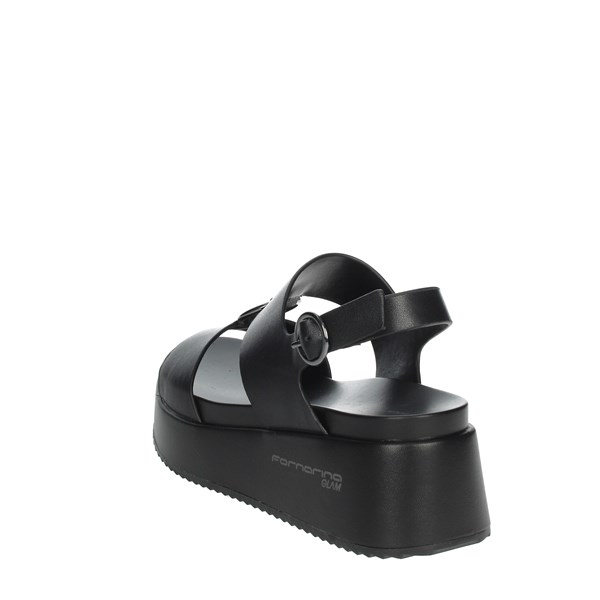 Fornarina Shoes Platform Sandals Black ELIZABETH