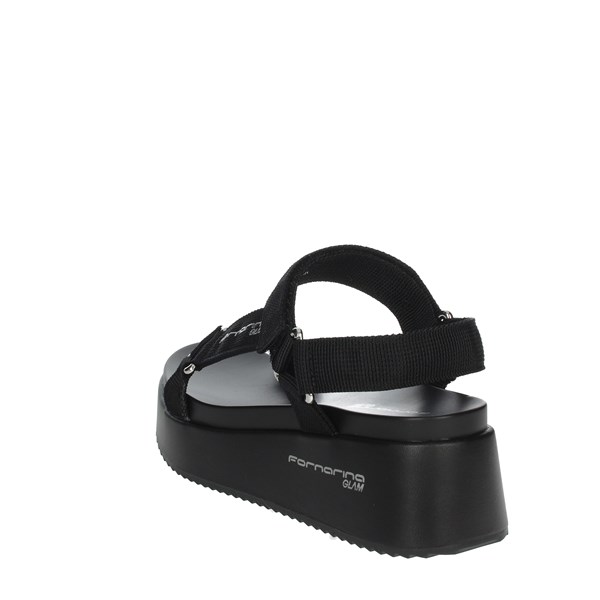 Fornarina Shoes Platform Sandals Black PETRA