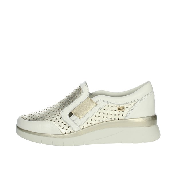 Valleverde Shoes Slip-on Shoes White/Gold 36350
