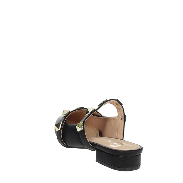 Gold & Gold Shoes Sabot Black GP22-211