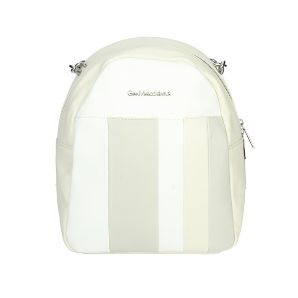 Gianmarco Venturi Accessories Backpacks Creamy white GB0089BK1