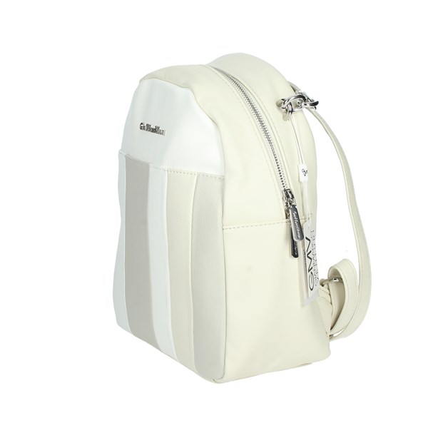 Gianmarco Venturi Accessories Backpacks Creamy white GB0089BK1