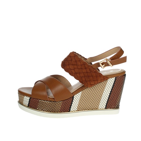 Wrangler Shoes Platform Sandals Brown leather WL21740A