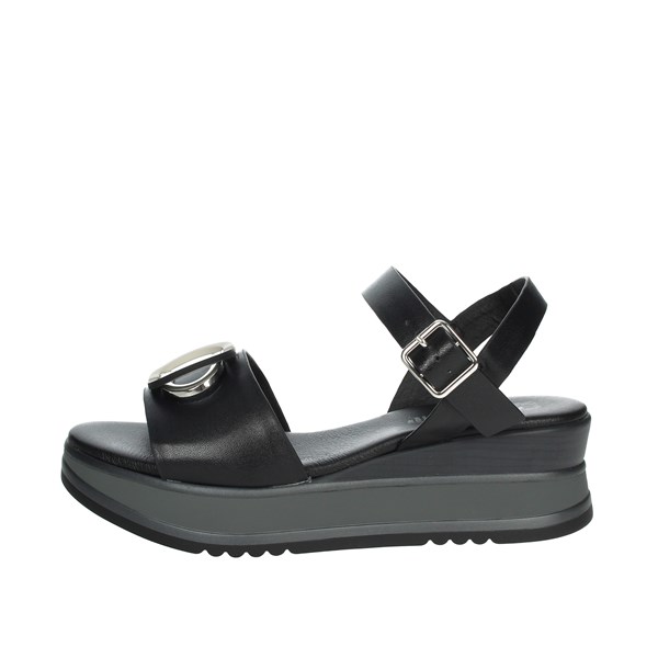 Repo Shoes Platform Sandals Black 19403-E2