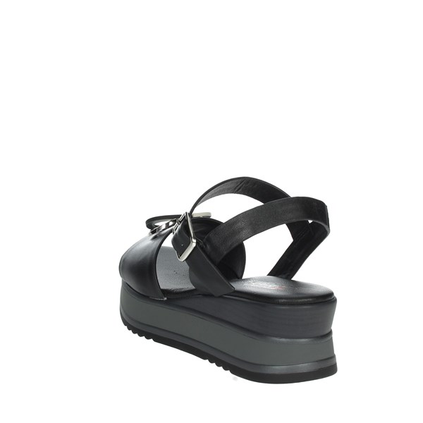 Repo Shoes Platform Sandals Black 19403-E2