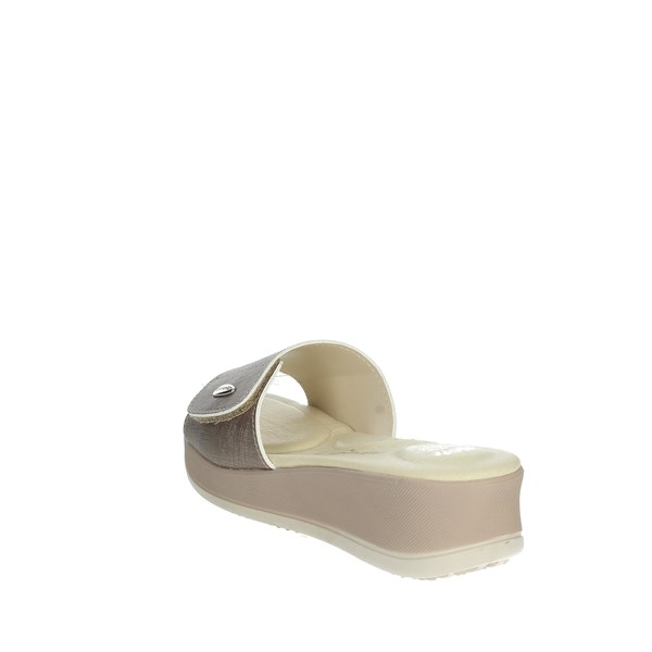 Riposella Shoes Platform Slippers Beige 00151
