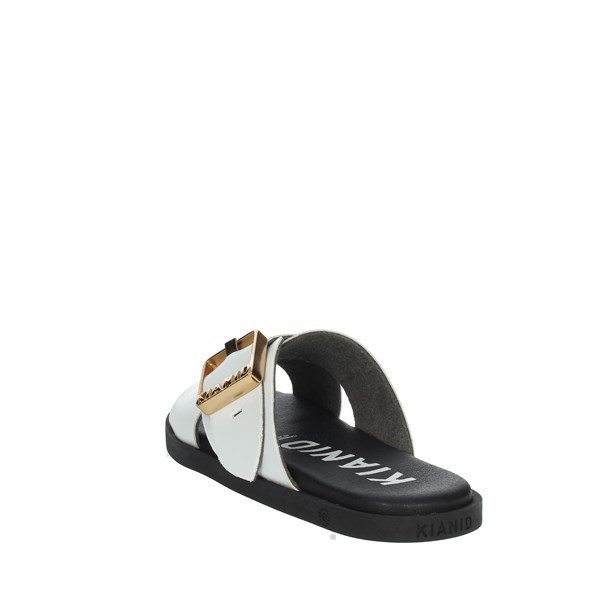Kianid Shoes Flat Slippers White KND01009