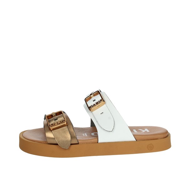 Kianid Shoes Flat Slippers White KND01011
