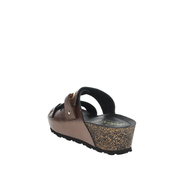 Yokono Shoes Platform Slippers Bronze  MAHON-007