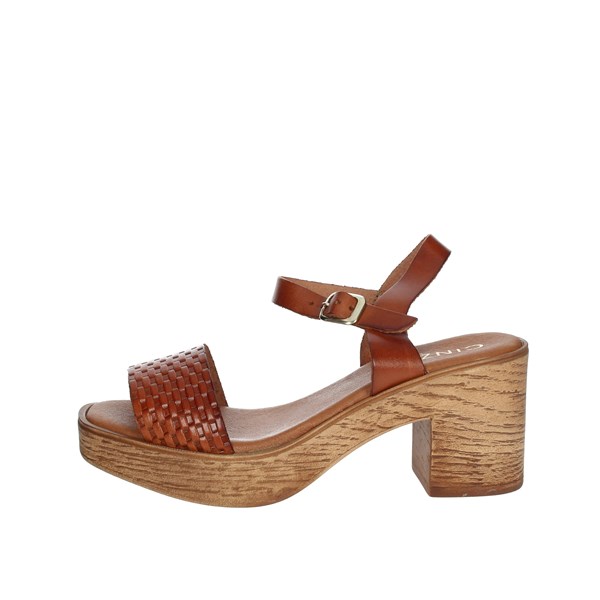 Cinzia Soft Shoes Heeled Sandals Brown leather EL697712