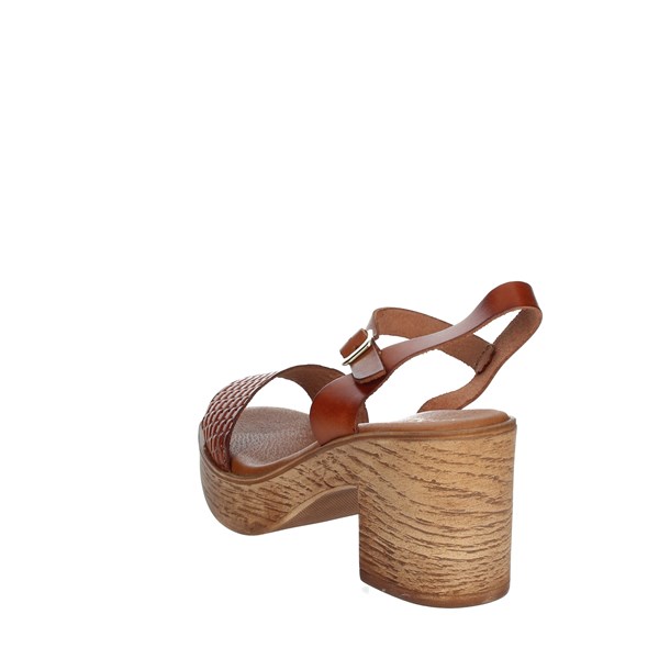 Cinzia Soft Shoes Heeled Sandals Brown leather EL697712