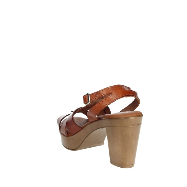 Cinzia Soft Shoes Heeled Sandals Brown leather EL718710