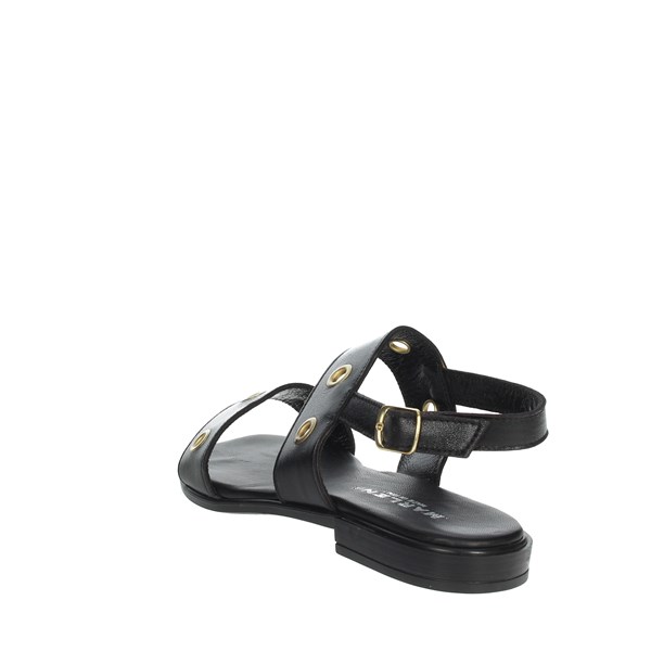 Marlena Shoes Flat Sandals Black 811