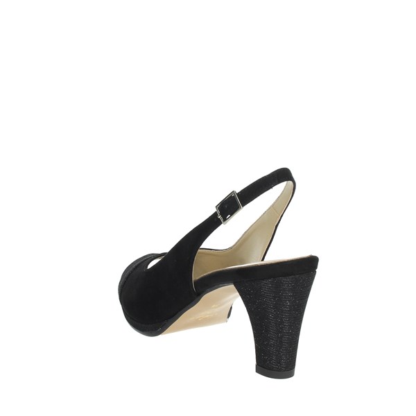 Sofia Shoes Heeled Sandals Black 7055