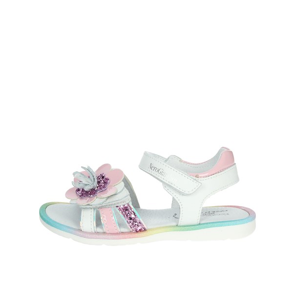 Nero Giardini Shoes Flat Sandals White/Pink E227211F