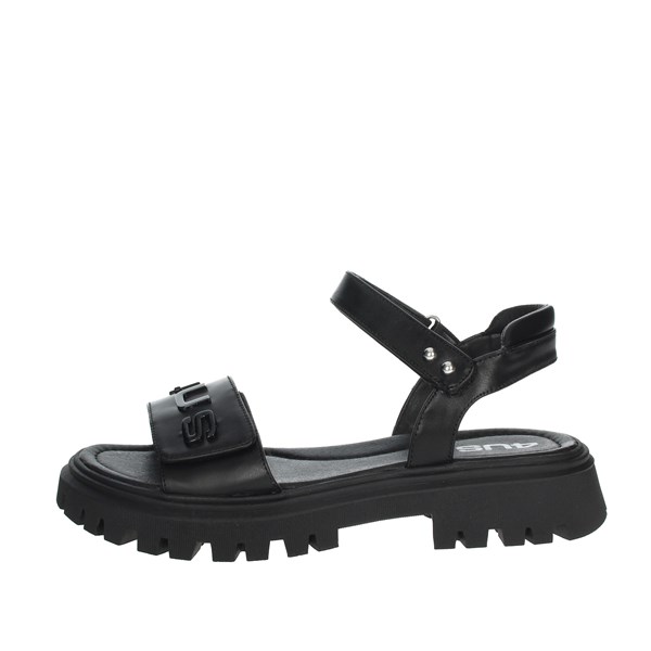 4us Paciotti Shoes Flat Sandals Black 41122