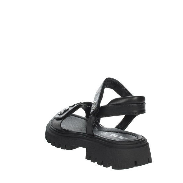4us Paciotti Shoes Flat Sandals Black 41122