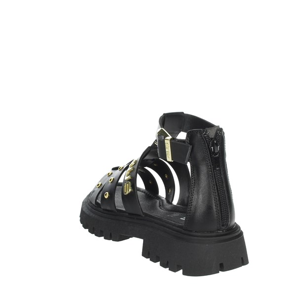 4us Paciotti Shoes Flat Sandals Black 41120