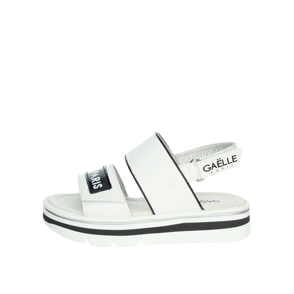 Gaelle Paris Shoes Sandal White/Black G-1426