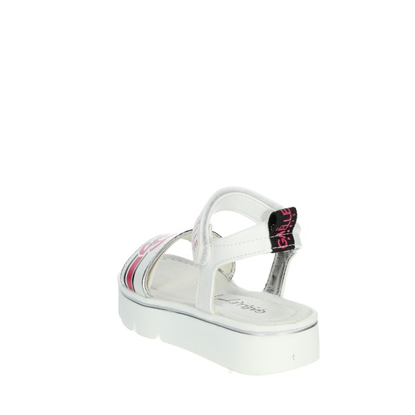 Gaelle Paris Shoes Sandal White/Fuchsia G-1422