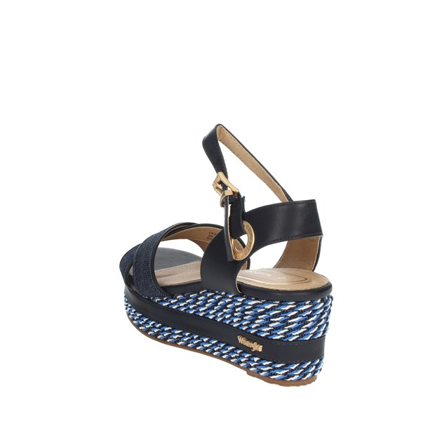 Wrangler Shoes Platform Sandals Blue WL21731A