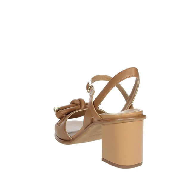 Paola Ferri Shoes Heeled Sandals Brown leather D7748