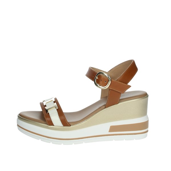 Nero Giardini Shoes Platform Sandals Brown leather E218733D