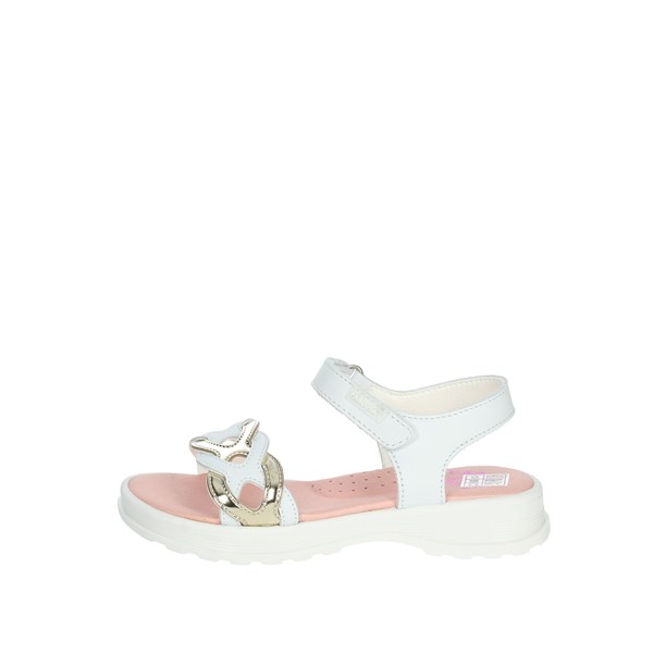 Pablosky Shoes Flat Sandals White/Gold 411800