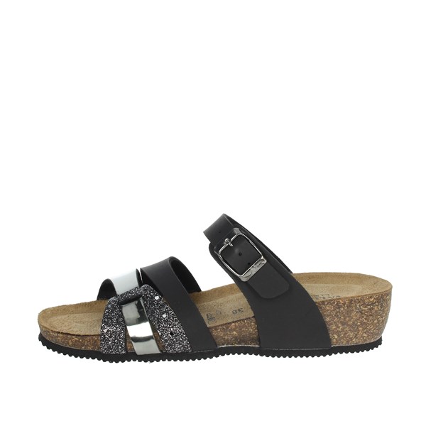 Valleverde Shoes Flat Slippers Black G5387