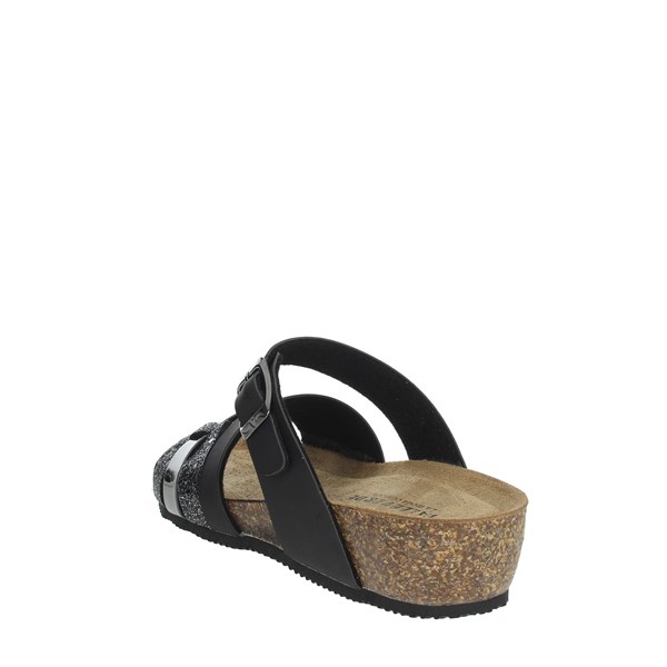 Valleverde Shoes Flat Slippers Black G5387