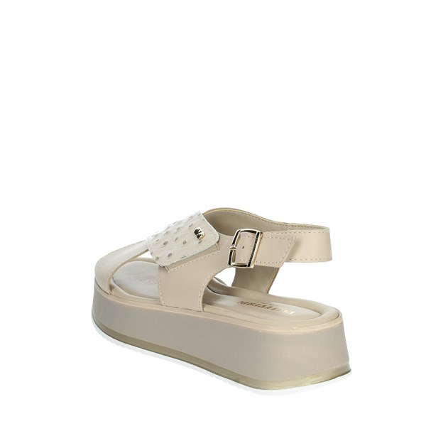 Valleverde Shoes Platform Sandals Beige 32340