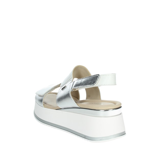 Valleverde Shoes Platform Sandals White 32130