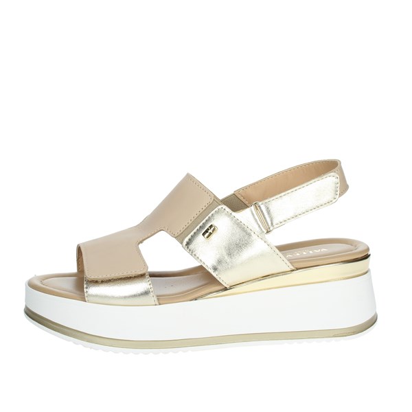 Valleverde Shoes Platform Sandals Beige 32130