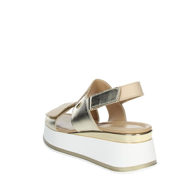 Valleverde Shoes Platform Sandals Beige 32130