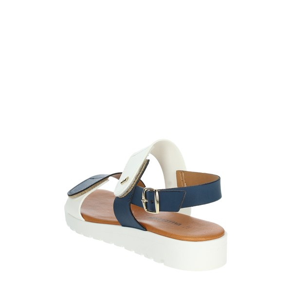 Valleverde Shoes Sandal White/Blue 24105