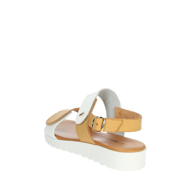 Valleverde Shoes Sandal White/Brown leather 24105