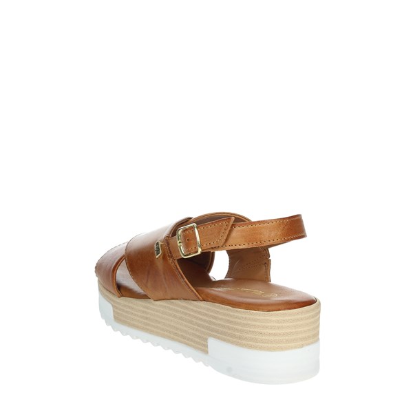 Valleverde Shoes Sandal Brown leather 16050