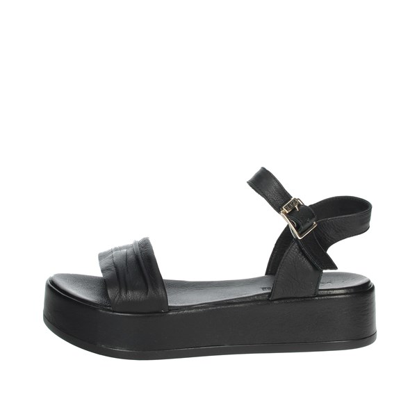 Keys Shoes Platform Sandals Black K-6462