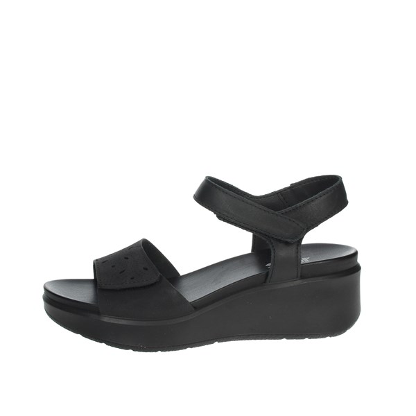 Imac Shoes Platform Sandals Black 158100