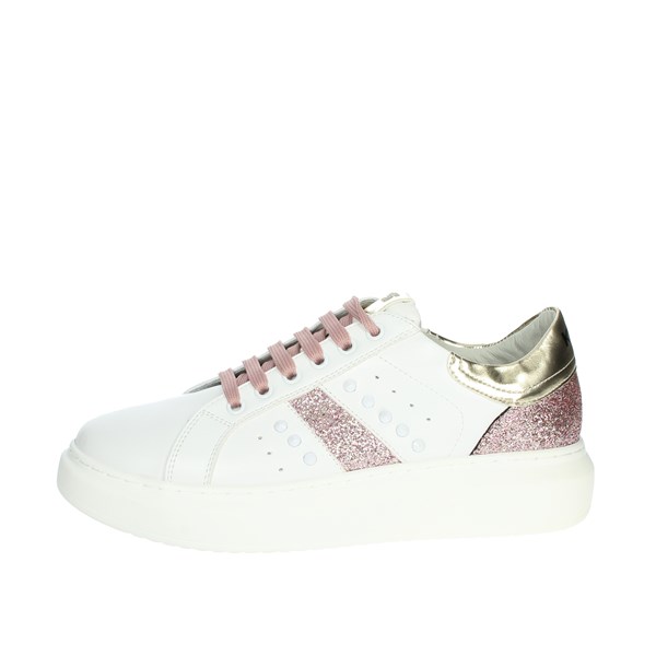 Keys Shoes Sneakers White/Pink K-6002