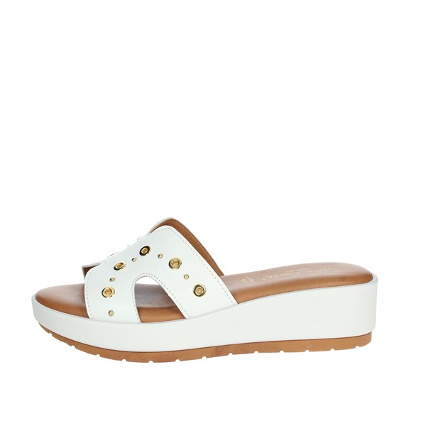 Elisa Conte Shoes Platform Slippers White M68