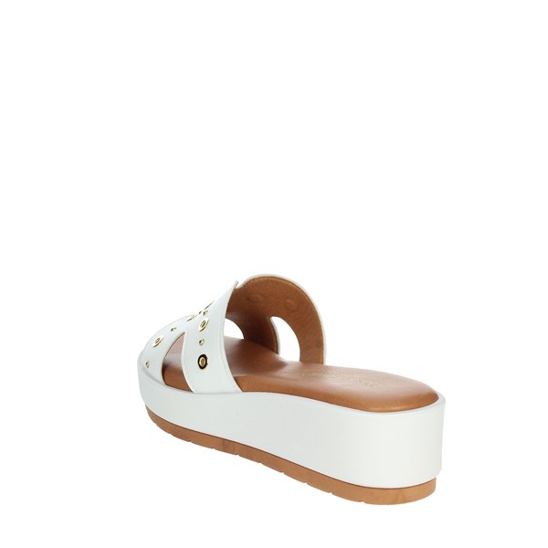 Elisa Conte Shoes Platform Slippers White M68