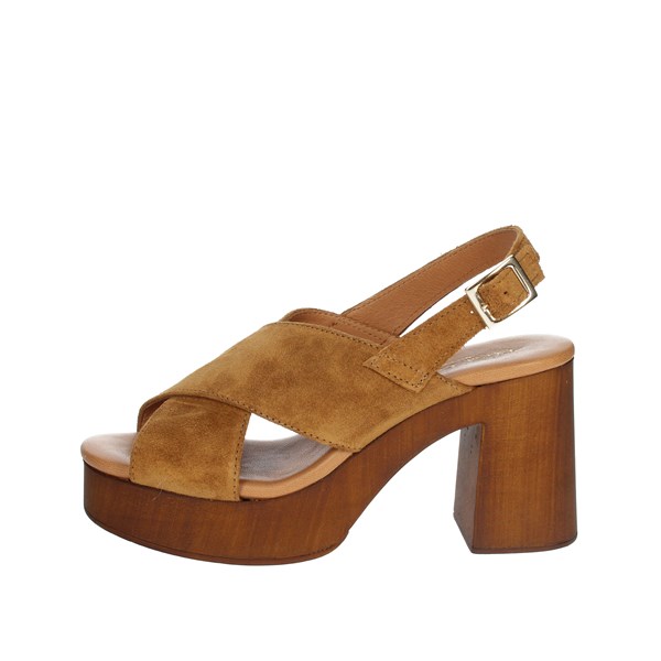 Elisa Conte Shoes Heeled Sandals Brown leather DOT