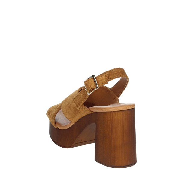Elisa Conte Shoes Heeled Sandals Brown leather DOT