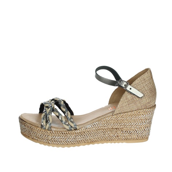 Porronet Shoes Platform Sandals Charcoal grey FI2739