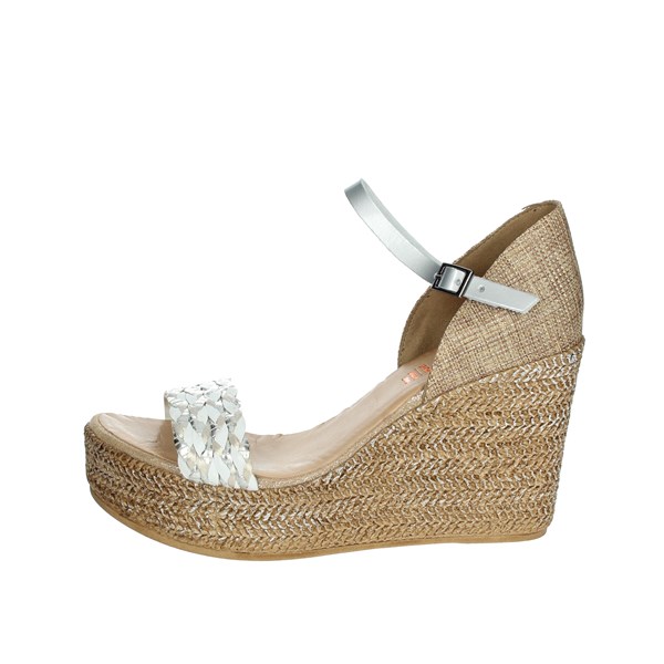 Porronet Shoes Platform Sandals Silver FI2747