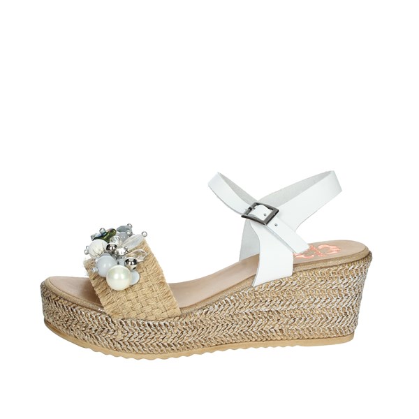 Porronet Shoes Platform Sandals White FI2740