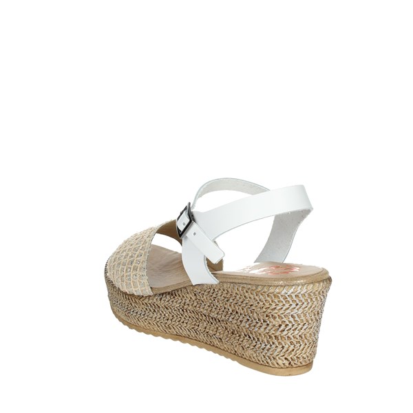 Porronet Shoes Platform Sandals White FI2735
