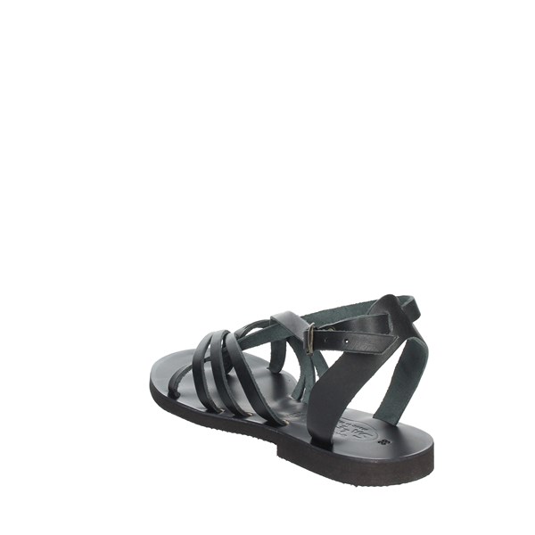 Salento Shoes Flat Sandals Black CG05