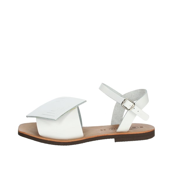 Salento Shoes Flat Sandals White 22Z1